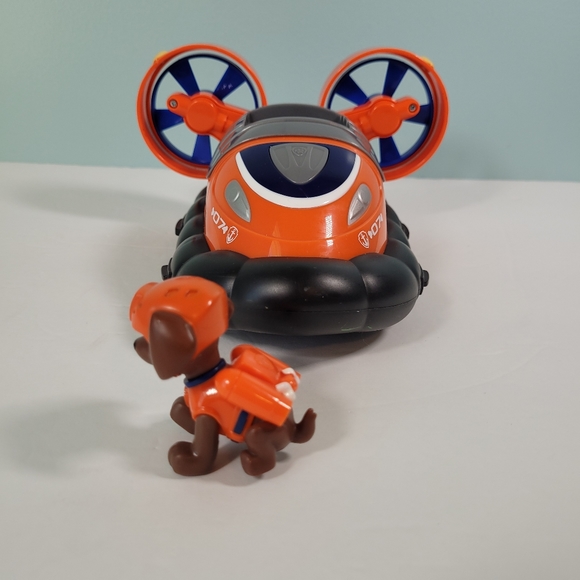 Paw Patrol Zuma Figure Hovercraft Rescue Vehicle Spin Master Nickelodeon Toy - Picture 7 of 12